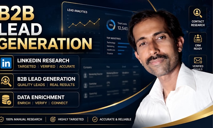 do b2b lead generation and linkedin research