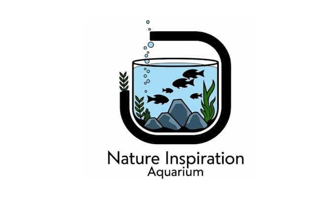 design wonderful aquarium nature logo