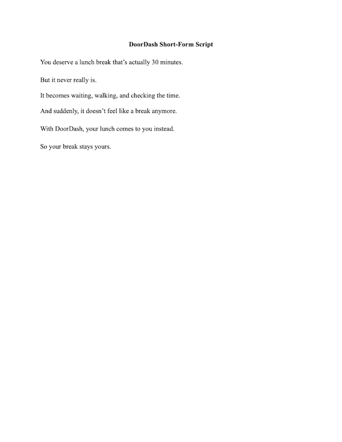 write engaging short form ad scripts for social media ads
