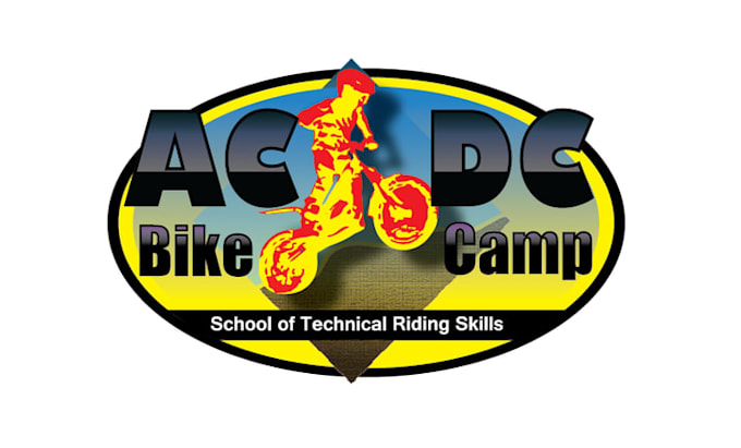 design fun technical school electric trials bikes logo