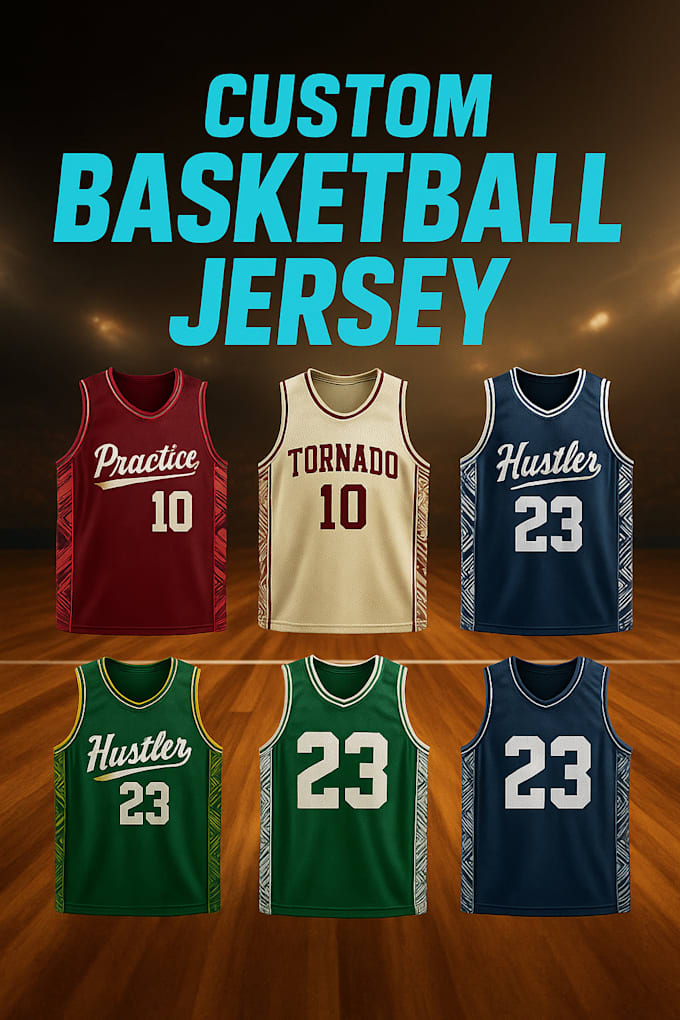 create a custom sportswear basketball jersey design