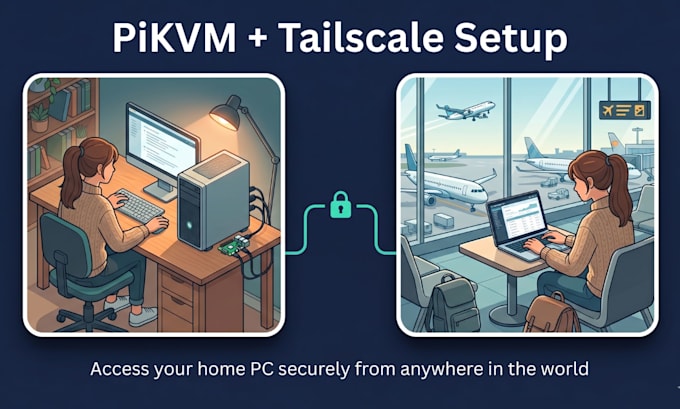 set up your pikvm with tailscale for secure remote access to your PC from anywhe