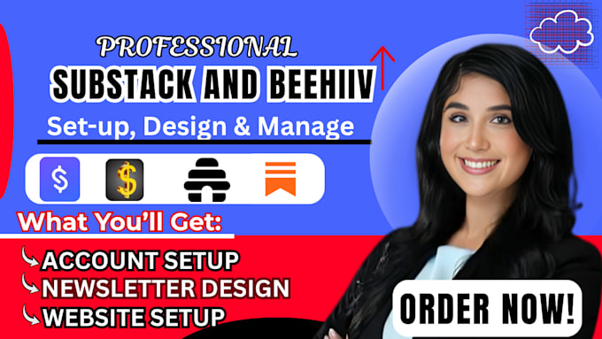 setup and manage substack beehiiv, substack newsletter beehiiv newsletter design
