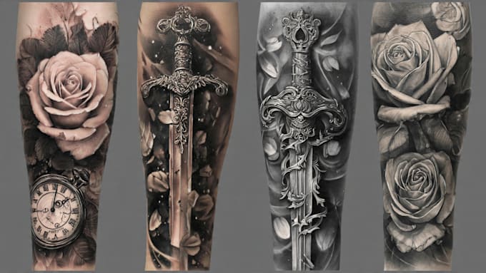 create custom and realism tattoo design