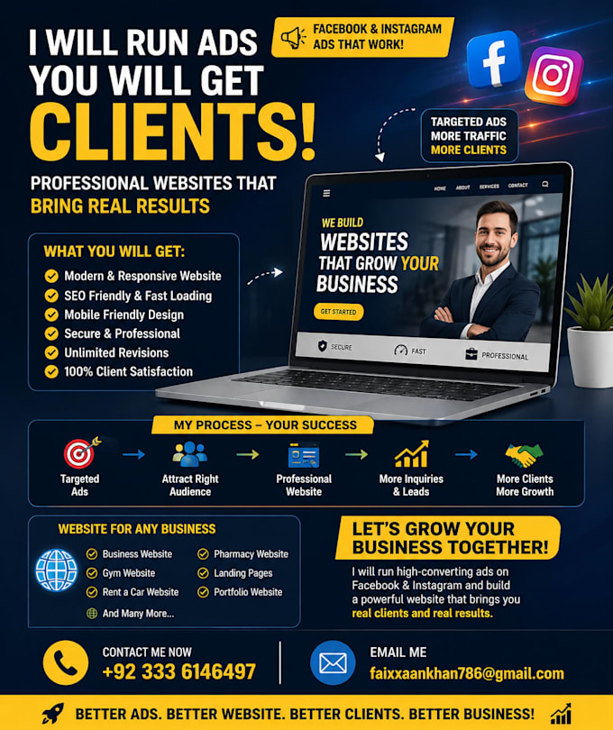make proffesional eye catching website