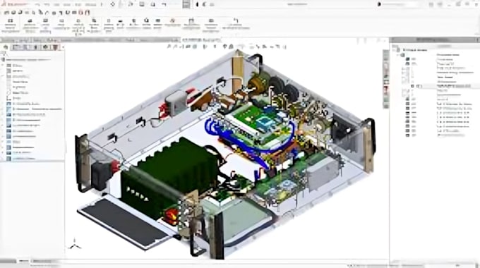 design industrial electrical enclosure and control panel cad models in solidwork