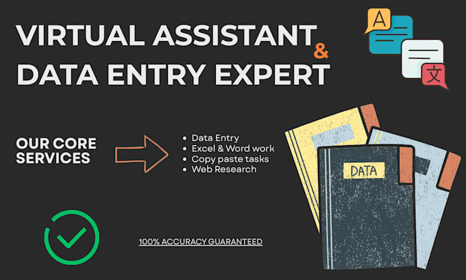 be your virtual assistant for professional data entry and web research