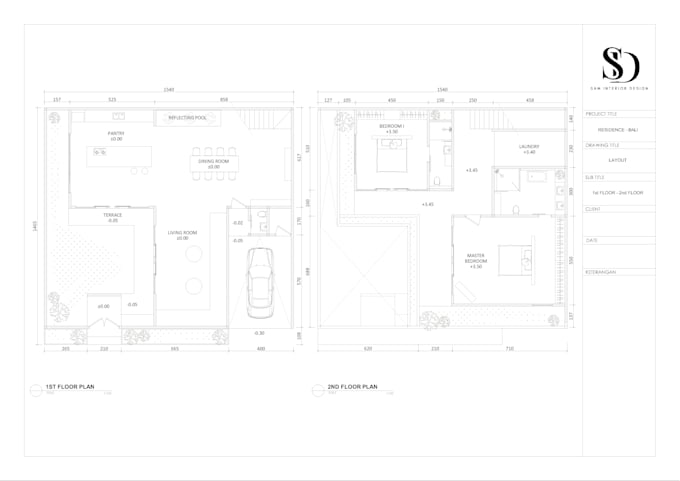 interior  2d and 3d drawings