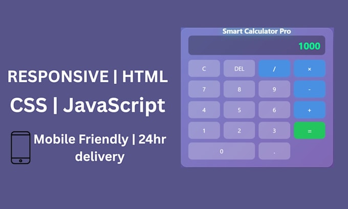 develop responsive PHP mysql website or javascript calculator app