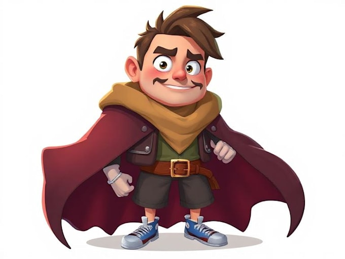 Create a 2d cartoon illustration of your character by Edithatesera | Fiverr