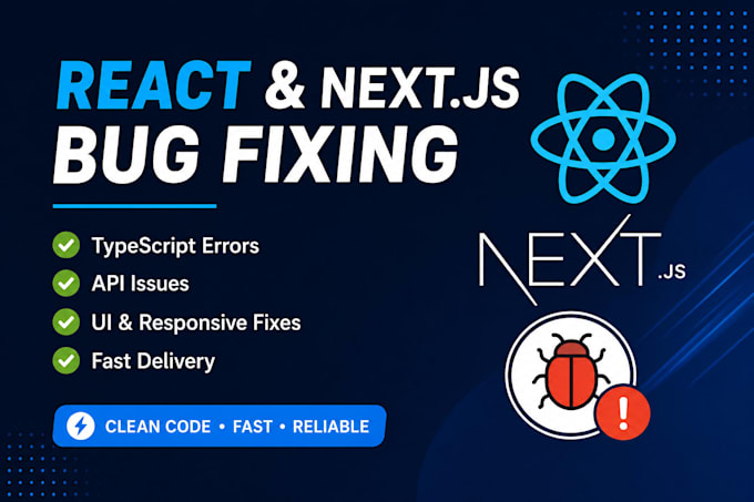 fix bugs in your react js or next js application