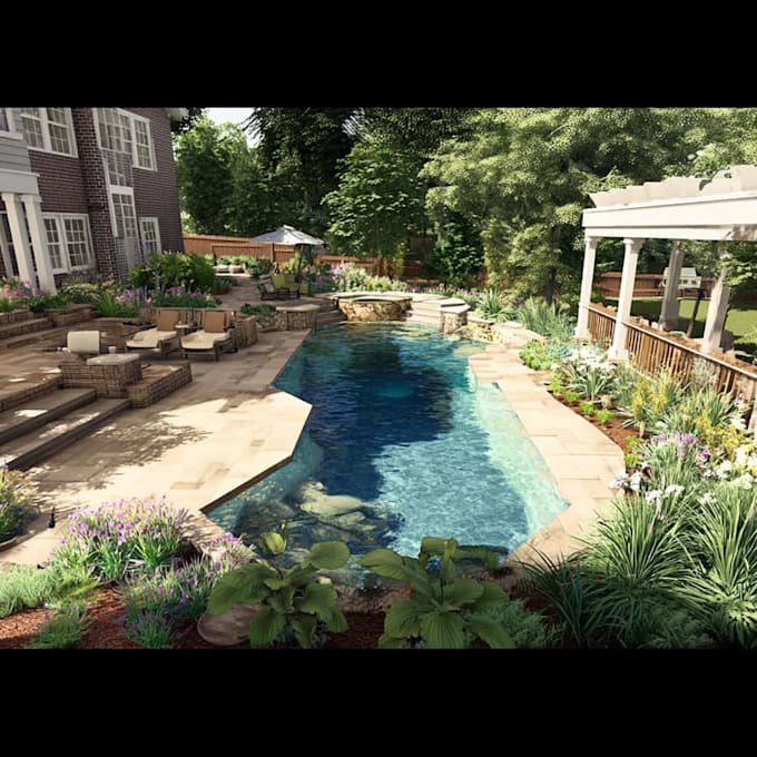 do backyard landscape design as landscape architect