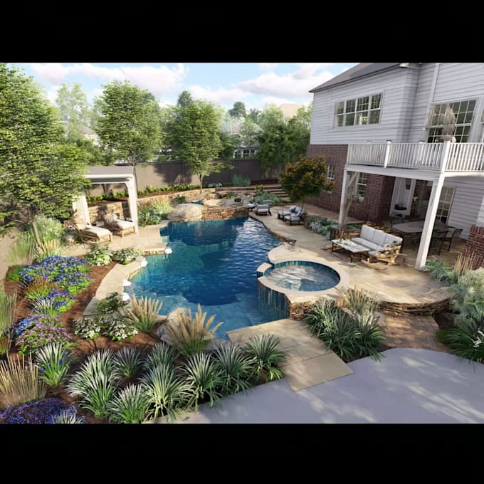 landscape design garden outdoor backyard, pool uae based