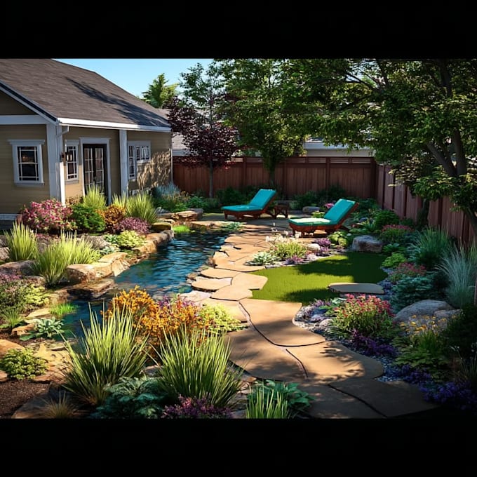 landscape design garden outdoor backyard, pool uae based