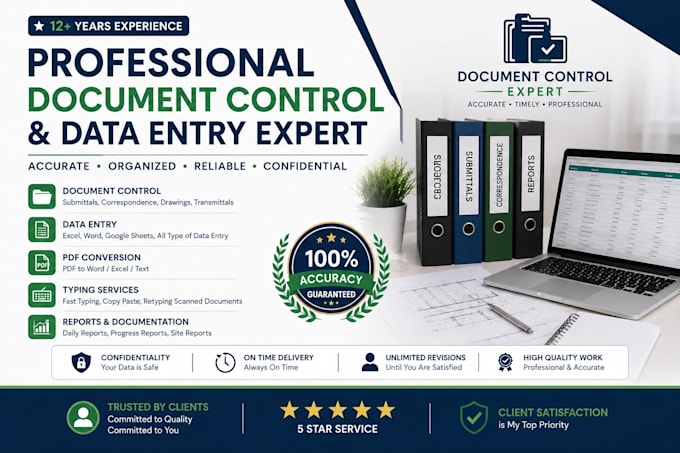 professional document control and typing work