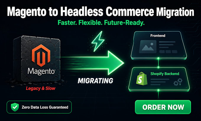 migrate your magento store to headless commerce on shopify or bigcommerce