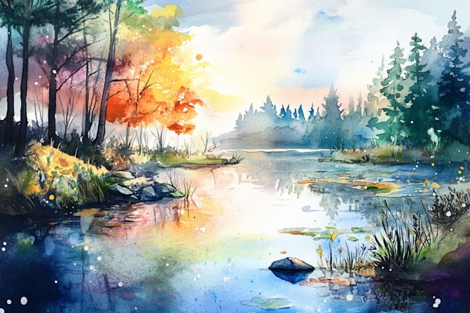 draw a watercolor illustration