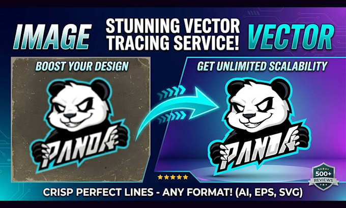 manually vector trace logo, image, sketchto,,ai, eps, svg