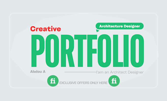 create a professional architecture portfolio