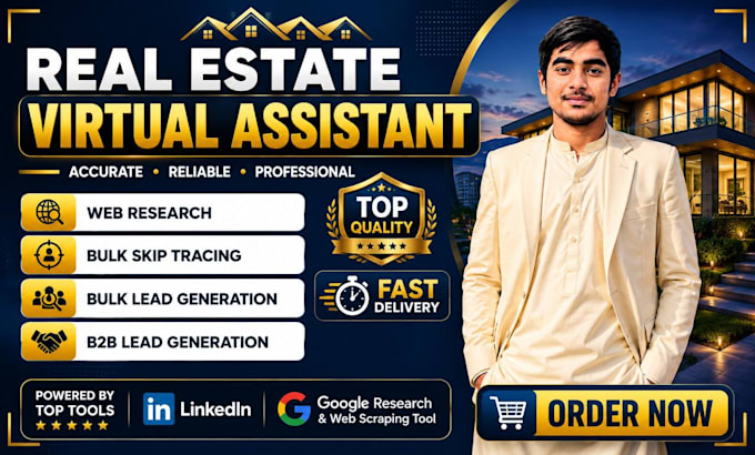 do real estate virtual assistant and web research tasks
