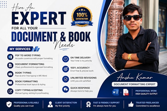 do professional document formatting and PDF to word conversion