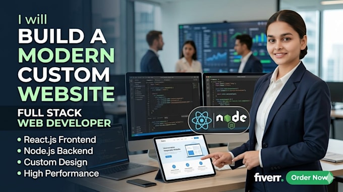 design custom website development, front end developer, full stack developer
