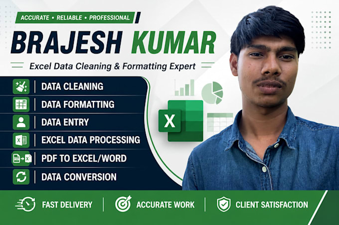 clean, format, merge, split excel data
