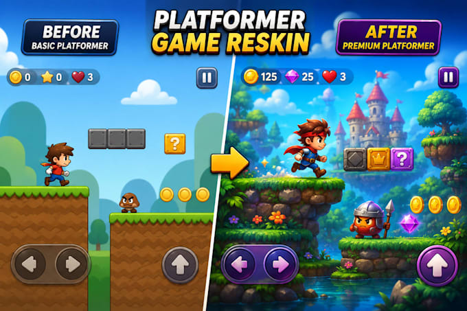 Reskin your html5 construct 3 game by Samadsarkar | Fiverr