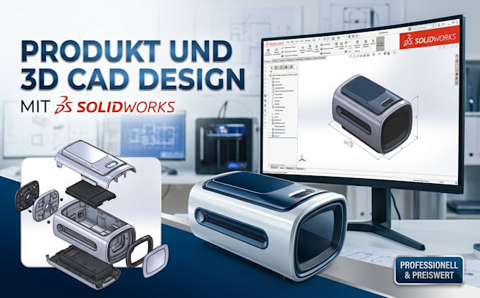 produkt und 3d cad design mit solidworks