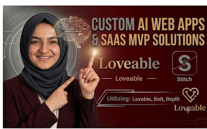 develop modern  websites using lovable, bolt, and replit