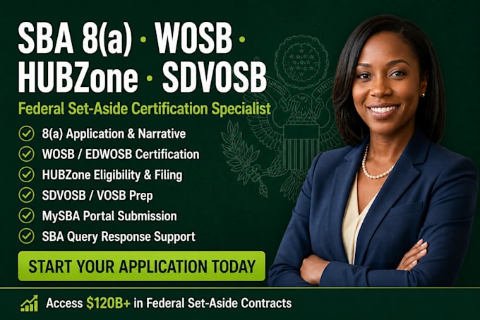 prepare your sba 8a wosb hubzone sdvosb certification