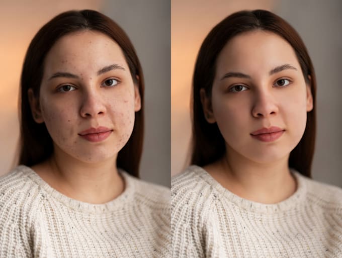 do photo retouching with colour correction