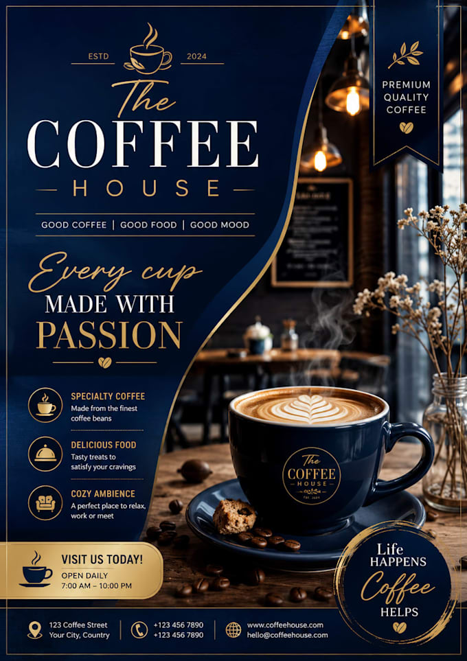 design mouth watering food, restaurant and menu posters