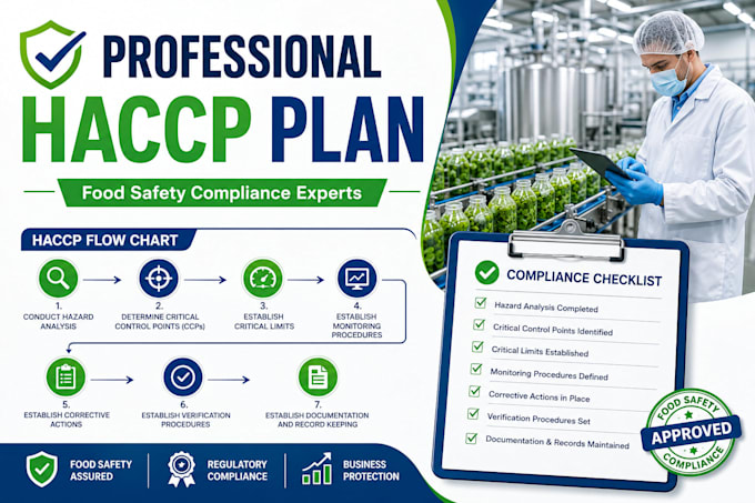 develop haccp plan, food safety program and compliance documentation