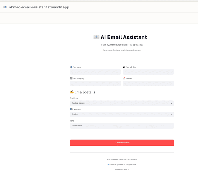 build you a custom ai email assistant or automation tool