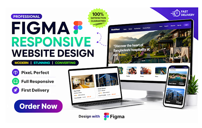 design professional website UI UX in figma with prototype