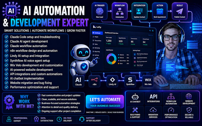 build claude ai agents n8n automation wix app velo API integrations fixing