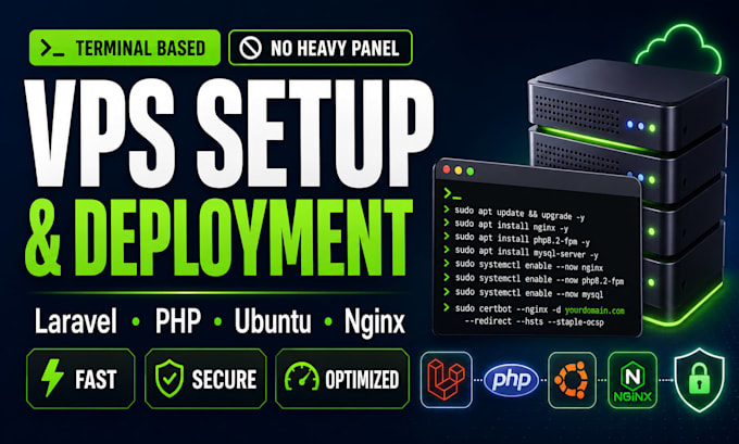 setup and optimize your vps server for laravel or PHP deployment