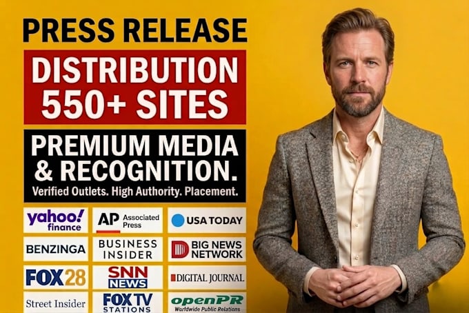 seo press release distribution and writing to 600 news sites
