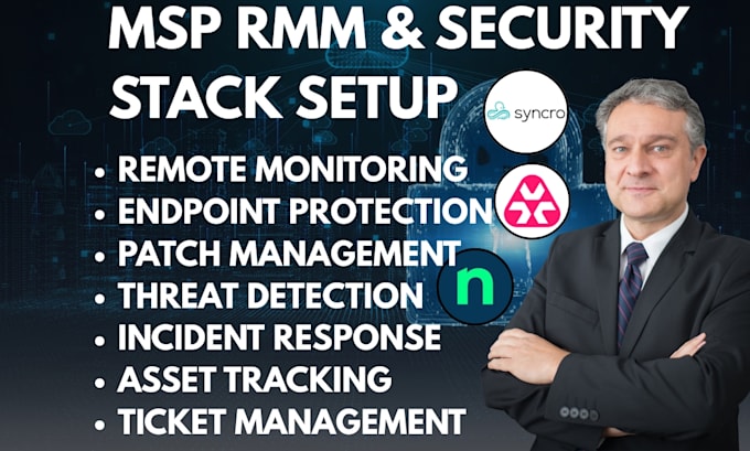 setup msp rmm and security stack ninjaone atera syncro datto rmm connectwise