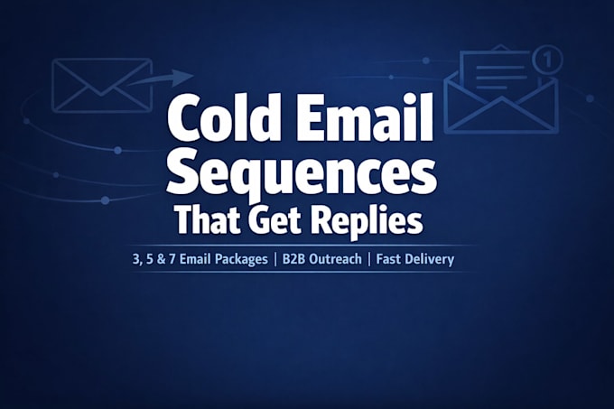 write a b2b cold email sequence that gets replies