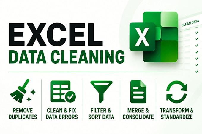 professionally clean, split, merge and structure your data