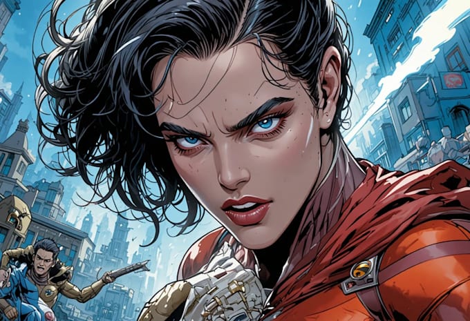 design epic superhero comic art