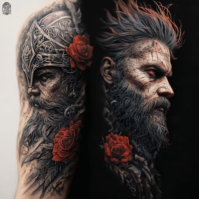 make professional geometric linework tatto design
