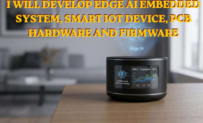 develop edge ai embedded system, smart iot device, pcb hardware and firmware