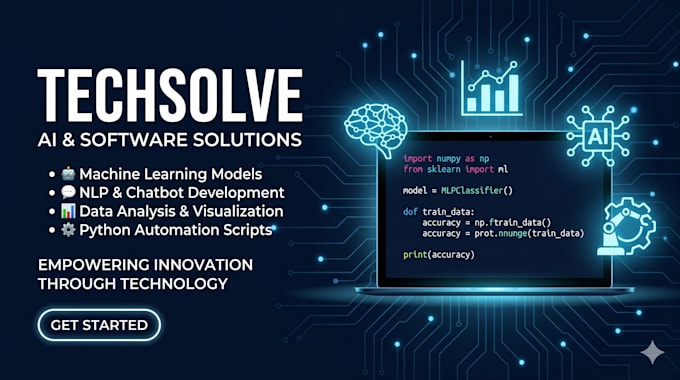 develop python, ml and ai projects with data analysis and automation
