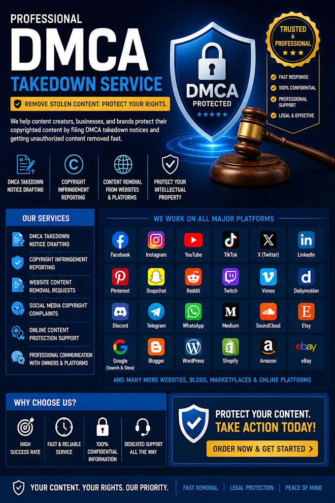 protect your copyright with dmca takedowns