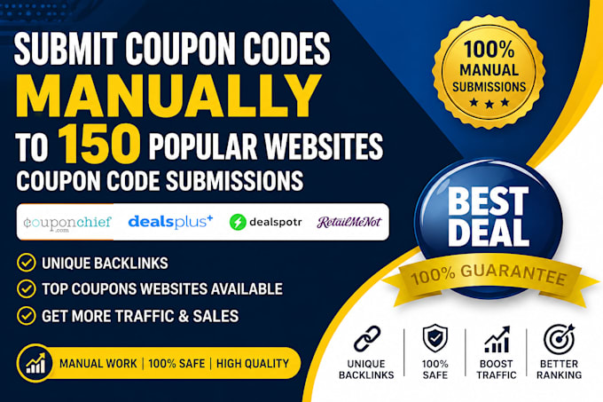submit coupon codes manually to 150 popular websites coupon code submissions