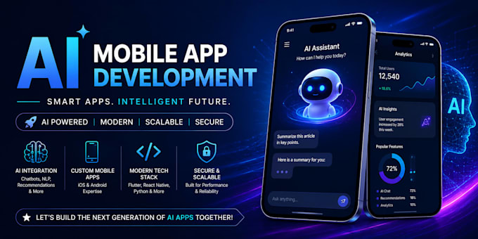 develop ai mobile apps, ai chatbots, ai websites