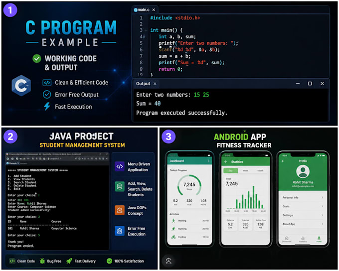 you with c and java programming assignments and projects